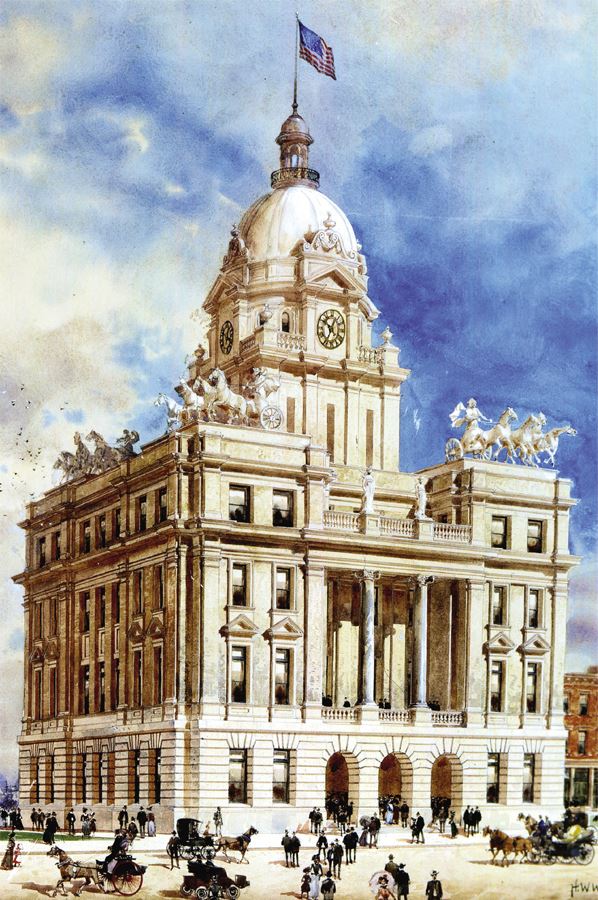 City Hall Watercolor, 1904