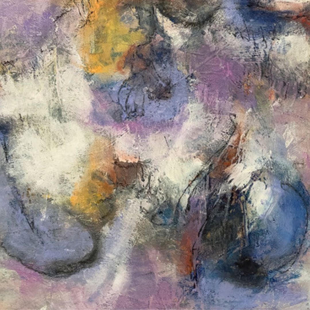 Abstract Mixed Media Painting