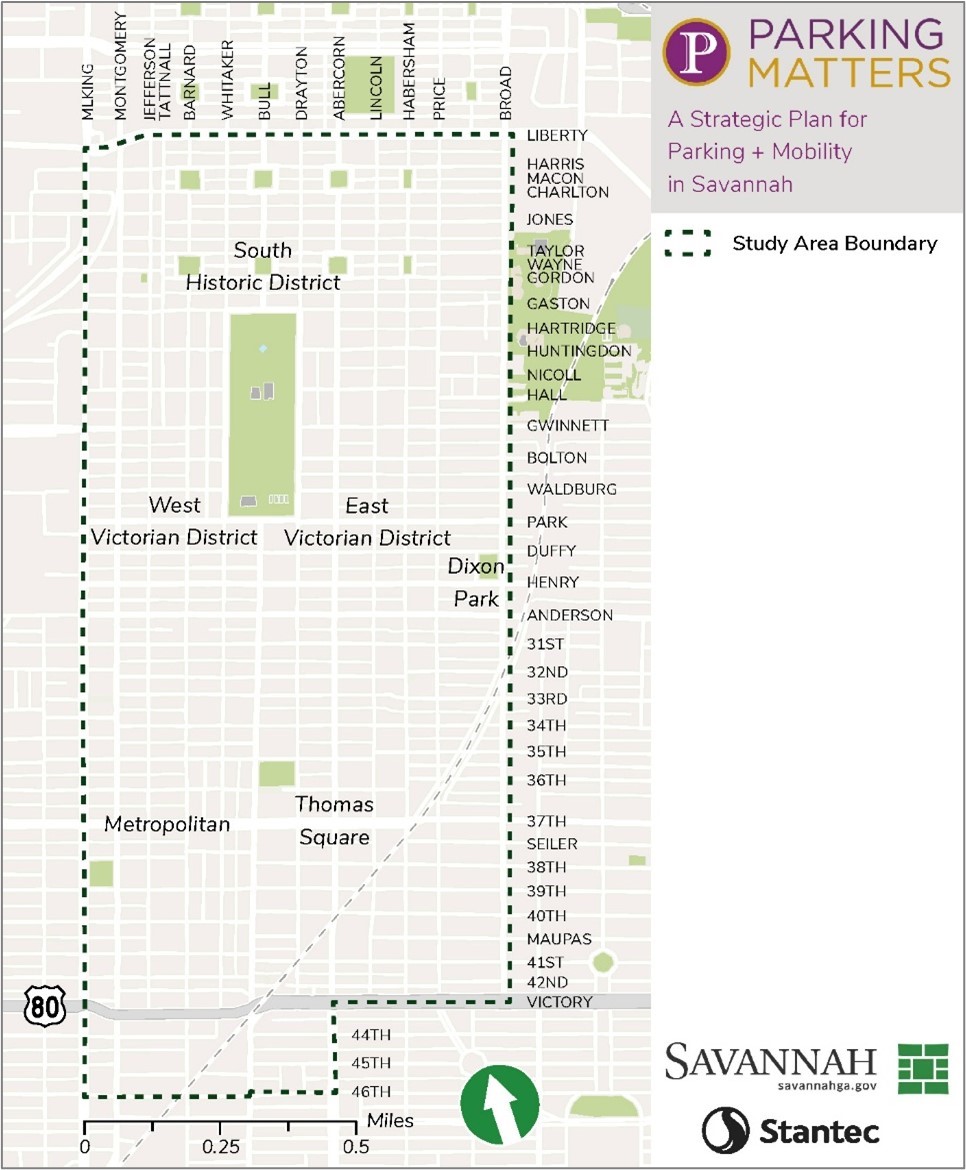 Parking Matters September 2025 Study Area Map