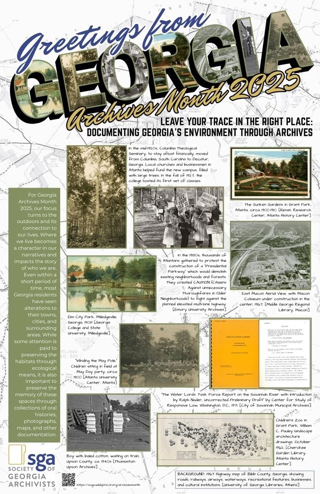 2025 Georgia Archives Month Poster