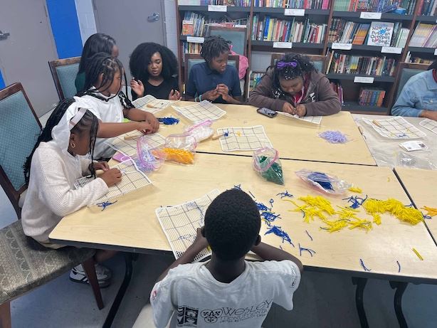 2025 CPS Latch Hook Rug Making Workshop at Boys and Girls Club